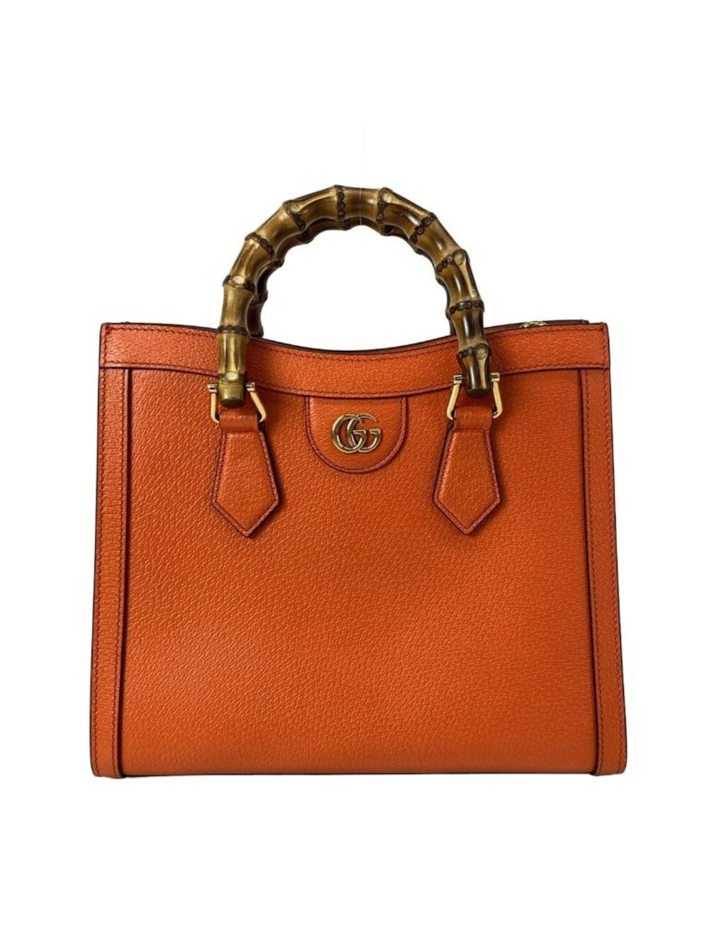 Gucci Handbag Orange Leather